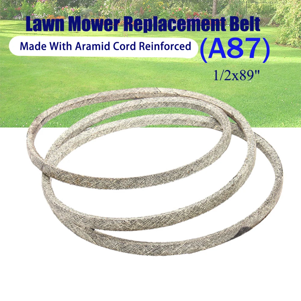 

Aramid Cord Reinforced V-Belt 1/2 "x89" (A87) Heat Resistant Replacement Belt For Mower Drive System GX20006 532124525