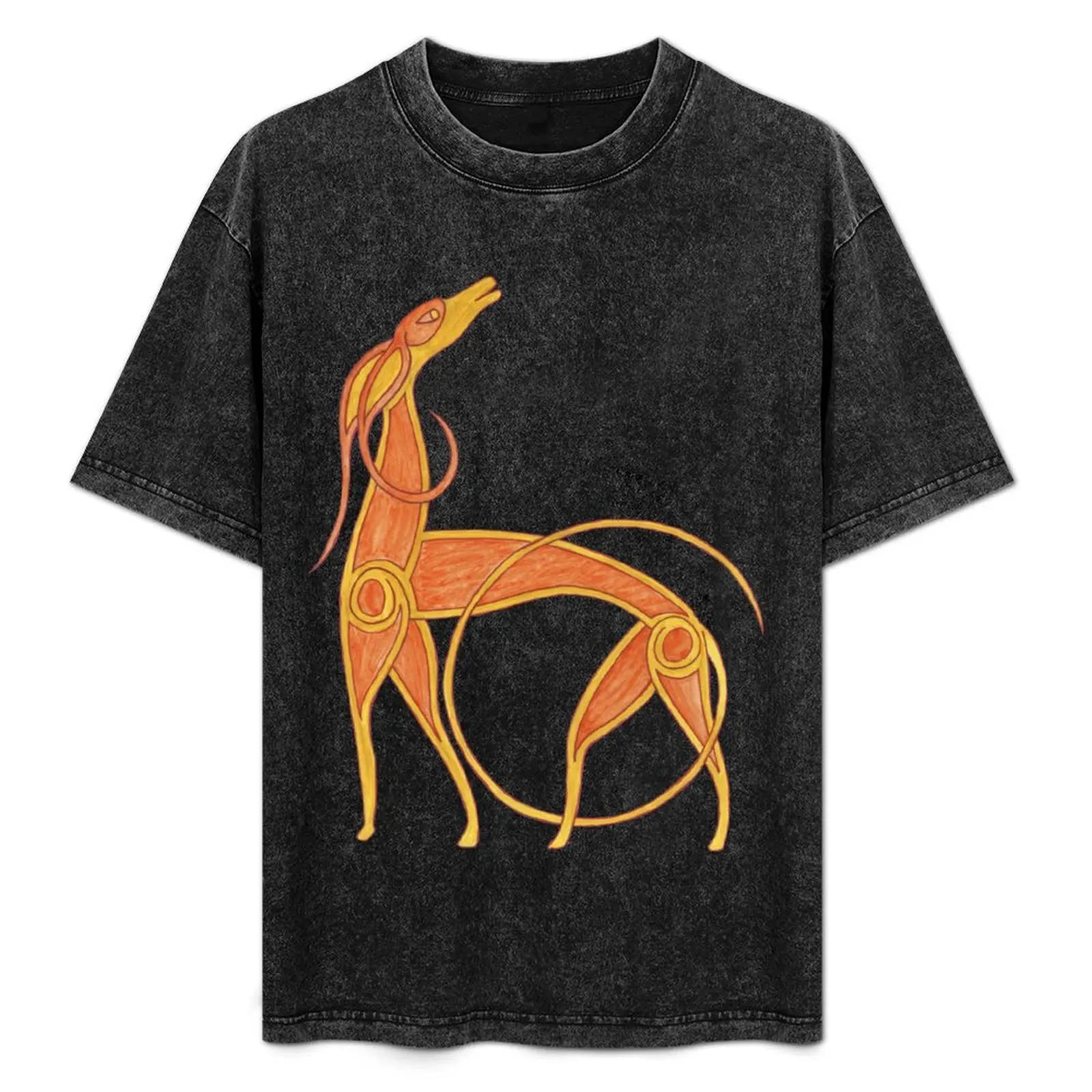 

Celtic Anglo Saxon Greyhound Hound Lurcher Dog T-Shirt Gym Wear Breathable Short Sleeve Tee