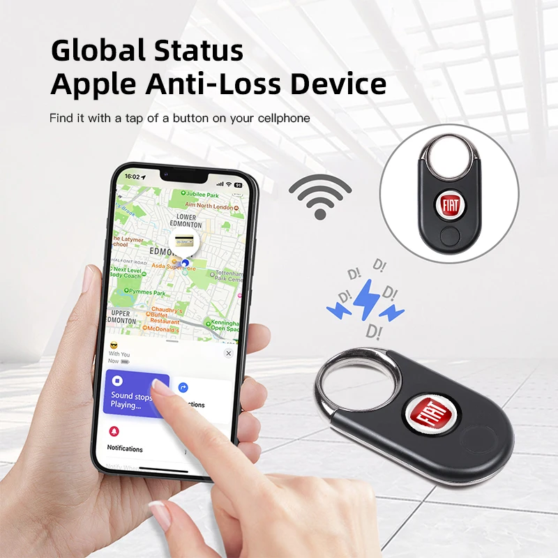 Car Logo Apple Positioning Anti Loss Device For Fiat Abarth 500 Tipo FR Panda Argo Freemont Viaggio Bravo Punto Doblo Pulse