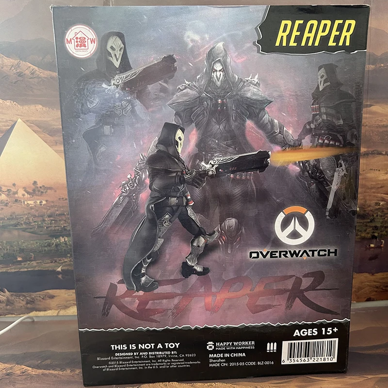 Hot Toys 393 Reaper Overwatch Figure Figma Tracer Genji  Gabriel Reyes Desktop Decoration Halloween Christmas Gifts Toy