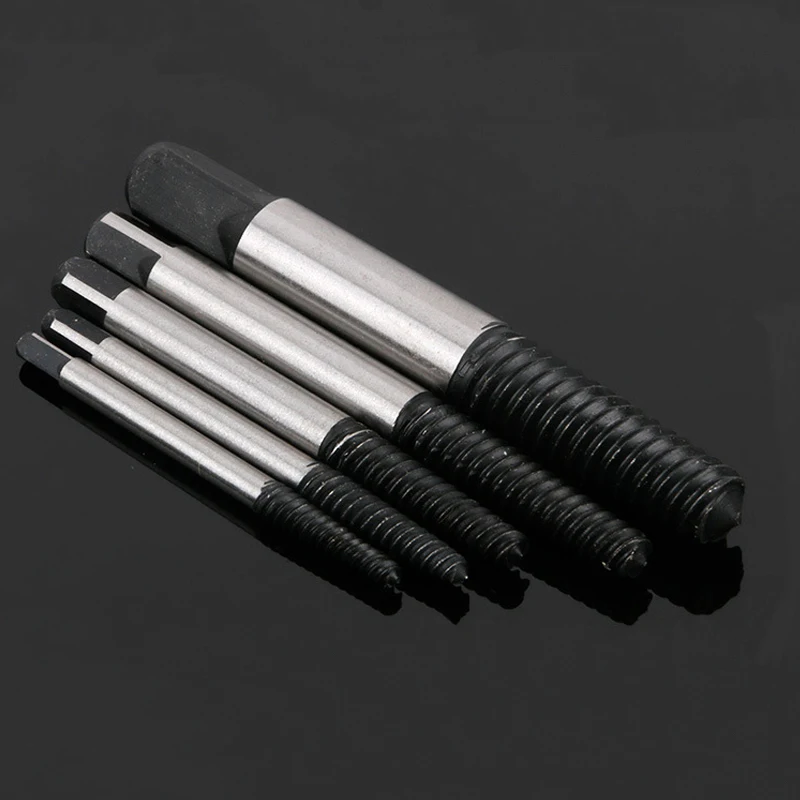 5Pcs/6Pcs  Screw Extractor Center Drill Bits Guide Set Broken Damaged Bolt Remover Removal Speed Easy Set tools