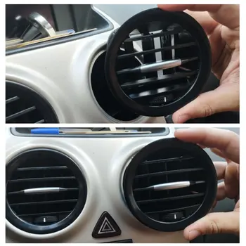 Griglia di uscita della copertura della presa d'aria A/C nera/cromata adatta per Opel ADAM CORSA D MK3 Vauxhall 13417363 2201099