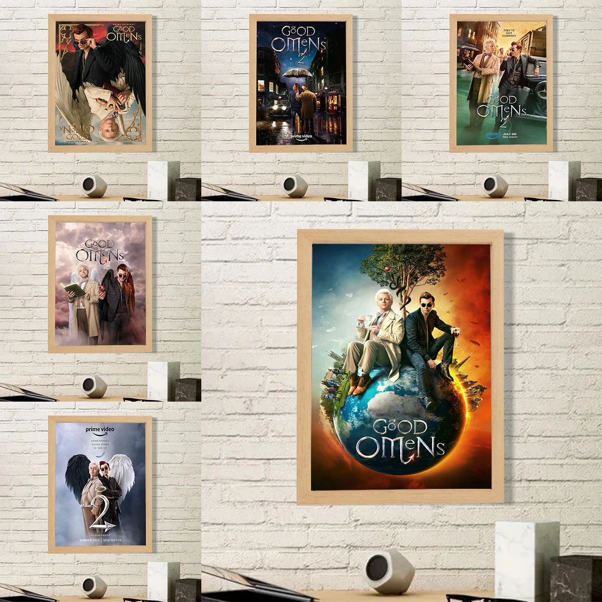 

Hot Movie Good Omens Poster Paintings for Bedroom Decoration Picture on the Wall Decor Home Decorations Room Art Posters Canvas