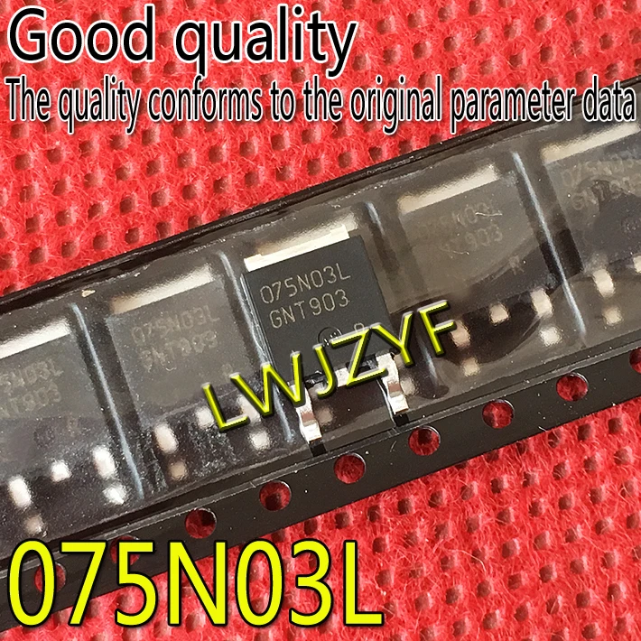 (5Pieces) New original large chip 075N03L IPD075N03L TO-252 30V 50A N MOS  MOSFET Fast shipping