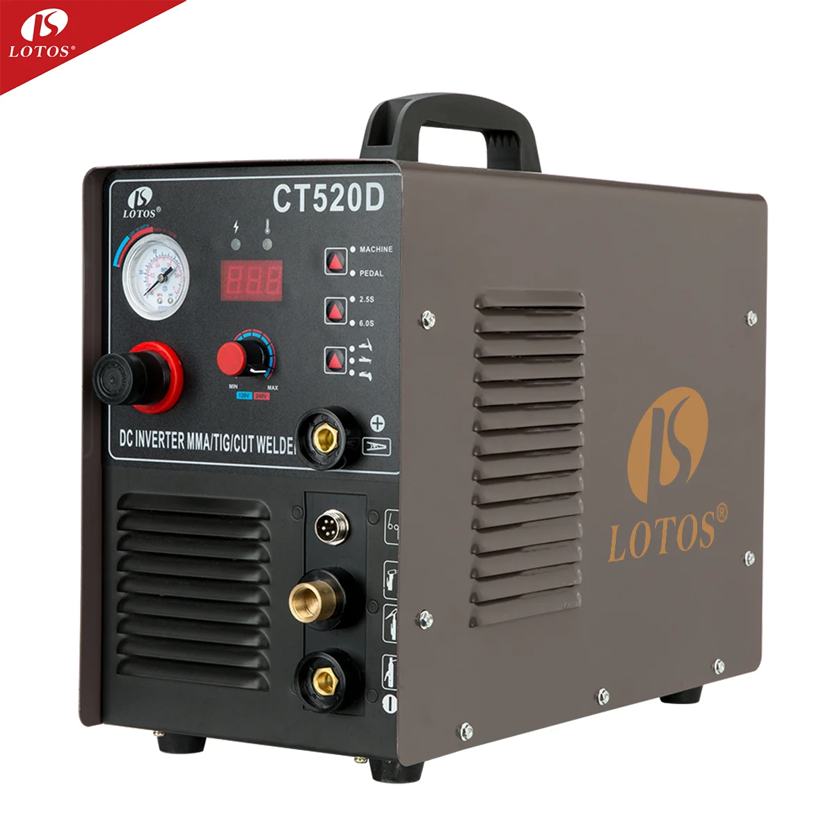 Lotos CT520D welder combo cutting machine IGBT Type Electric plasma welder TIG MIG MMA 3 in 1 welding machine