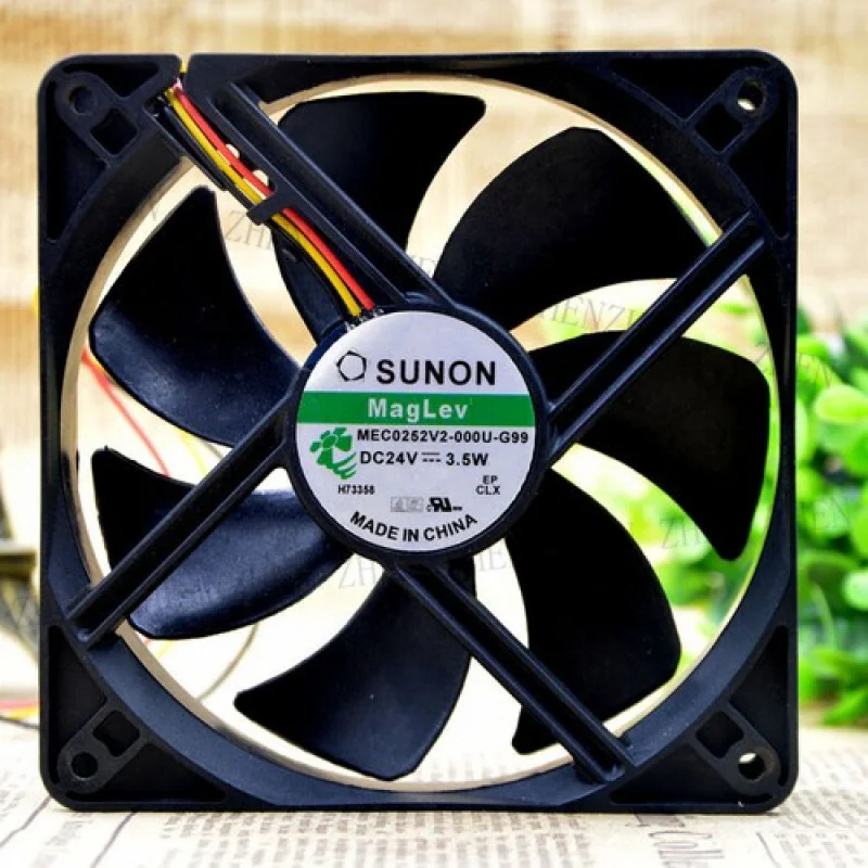 

Y Y 1PC for SUNON MEC0252V2-000U-G99 12CM 24V 3.5W 12025 3-wire inverter cooling fan#XR