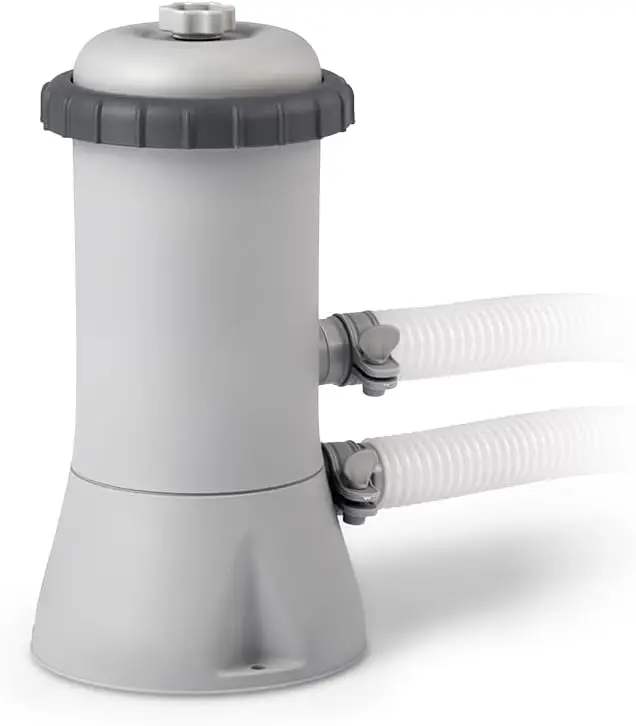 

Clear Cartridge Filter Pump for Above Ground Pools: Improved Circulation and Filtration – Easy Installation – Easy-to-Clean