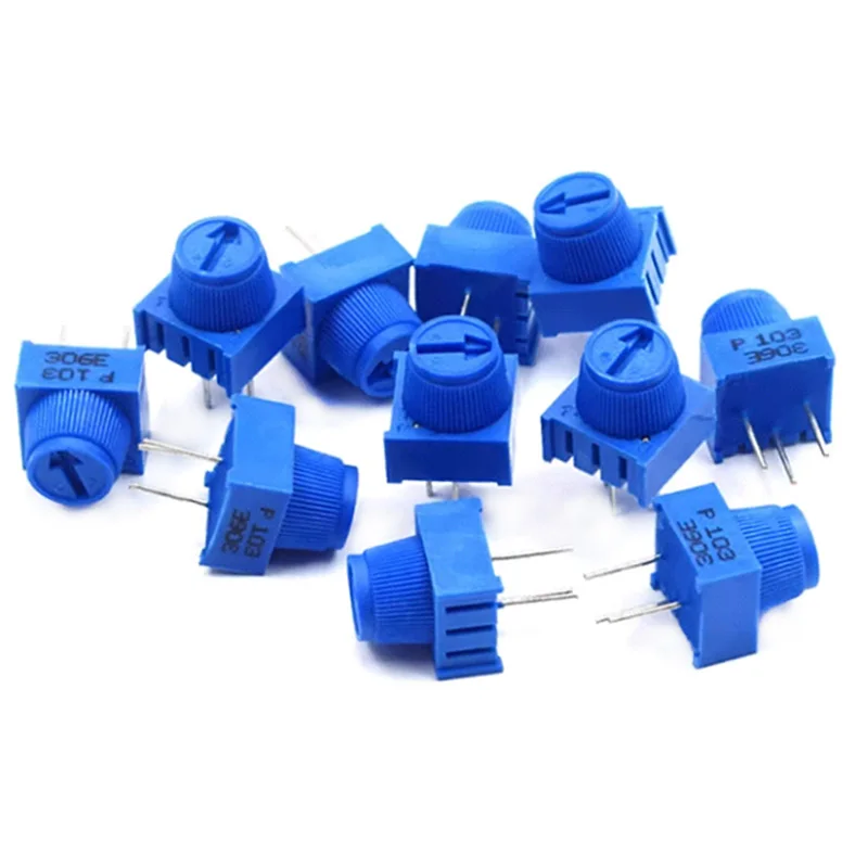 

5PCS 3386P-1-103 Top Adjustable Cap 10K Precision Adjustable Potentiometer Direct Insertion Environmental Protection 102 103 104
