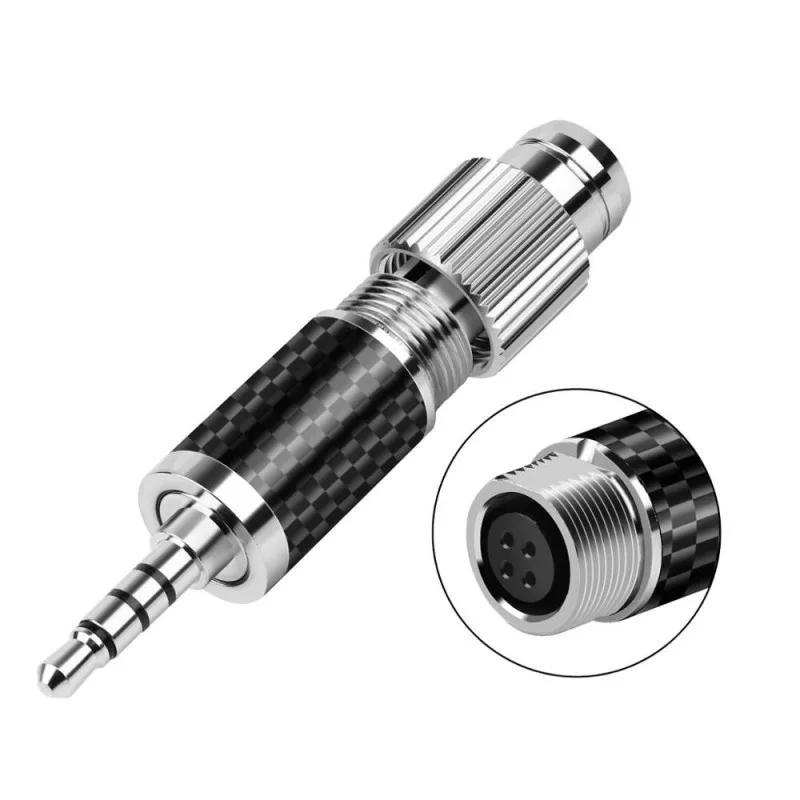 Connector XLR Type C 2.5 3.5 4.4mm 6.35mm 8 In 1 Multi-Function Plug Rhodium Plating HiFi Headphone Cable Self-Locking Adapter
