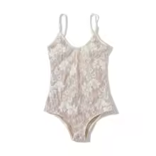 Women Jumpsuit Lace Backless Spaghetti Strap Slim Fit - White