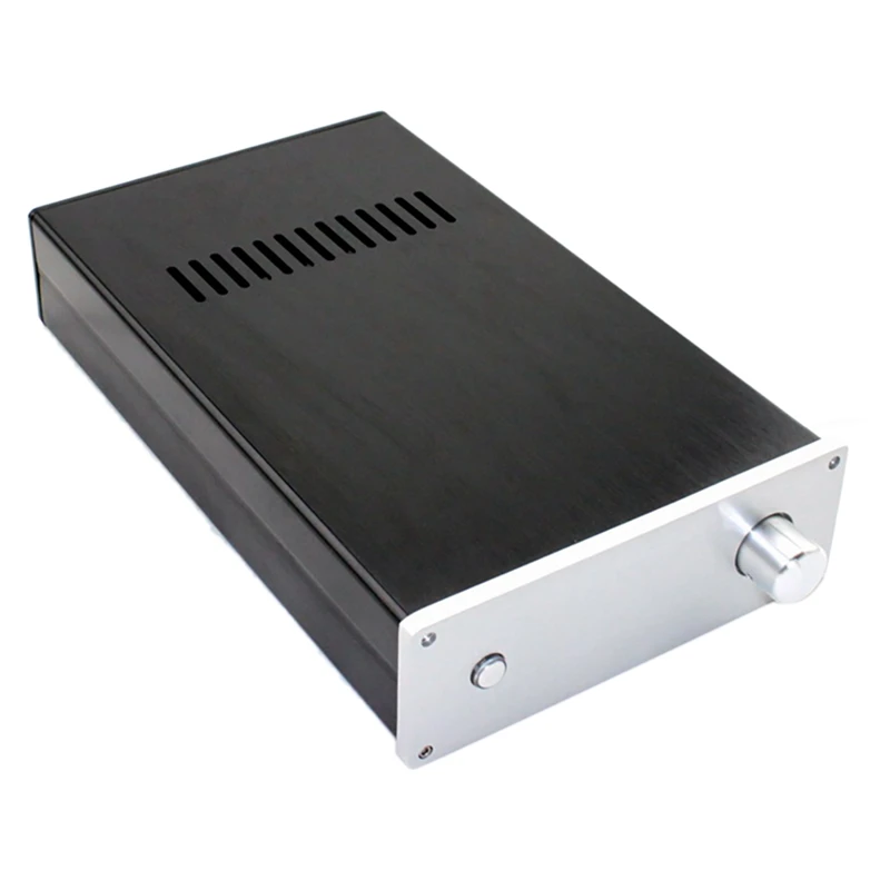 

Amplifier Housing,LM3886 All Aluminum Amplifier Chassis DIY Audio Amplifier Housing With Power Outlet