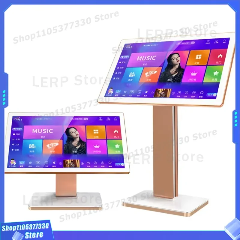 19 Inch Touch Screen Portable Karaoke Machine Professional Home Theater System Player for Party Entertainment Singing Device