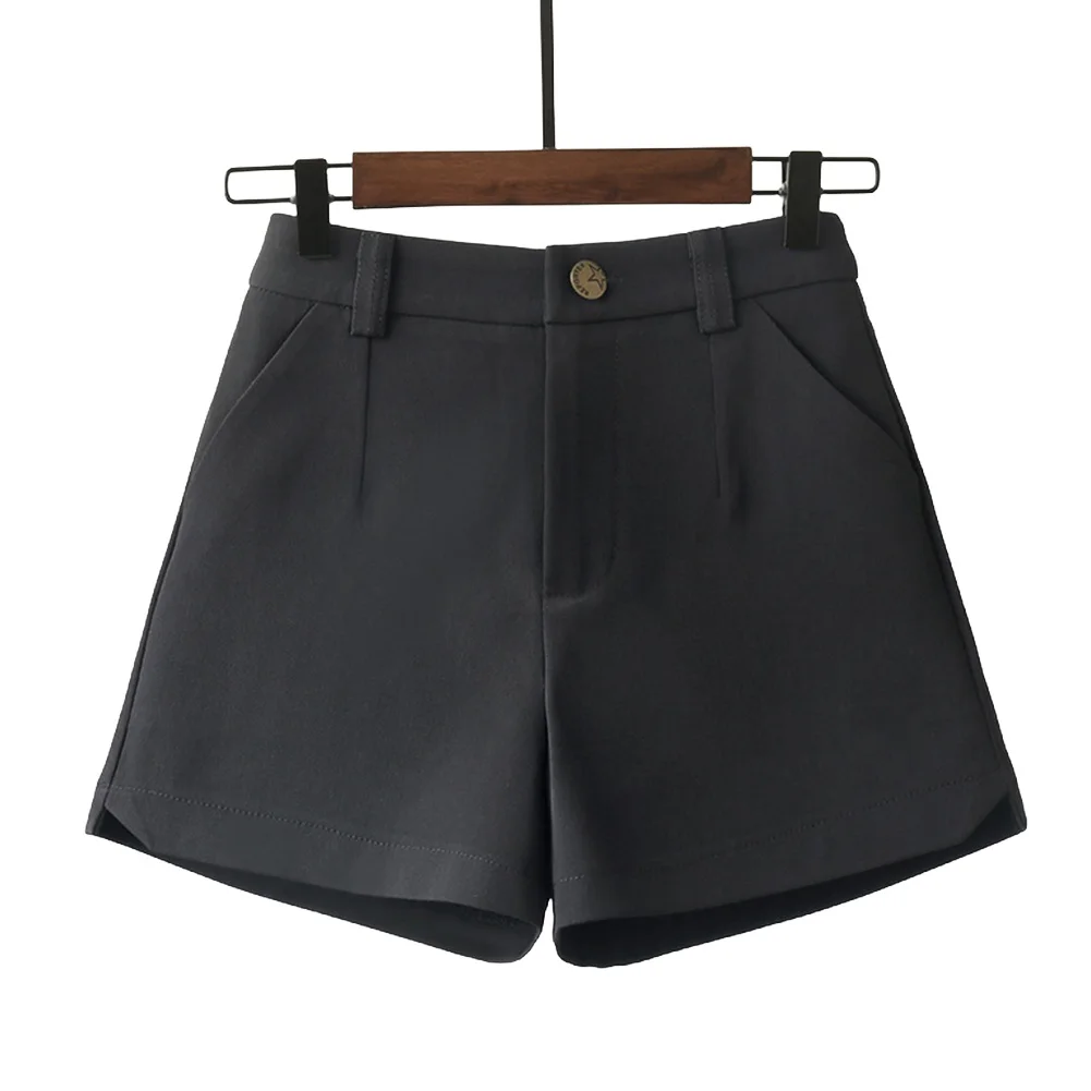 Pantalones Cortos Transpirables Casuales para Diario, Vacaciones, Sin Elástico, para Todas las Temporadas, Color Sólido