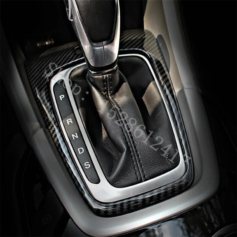 

Car Interior Mouldings Gear Shift Panel Cover Trim Car Styling ABS Carbon Fiber For Ford Fusion Mondeo 2013-2016