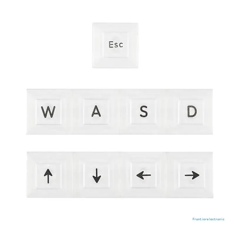 9 Keys DSA Height Keycaps for WASD Direction ESC for Key Translucent Backlit Keycap For Cherry MX Switch Mechanical DropShipping