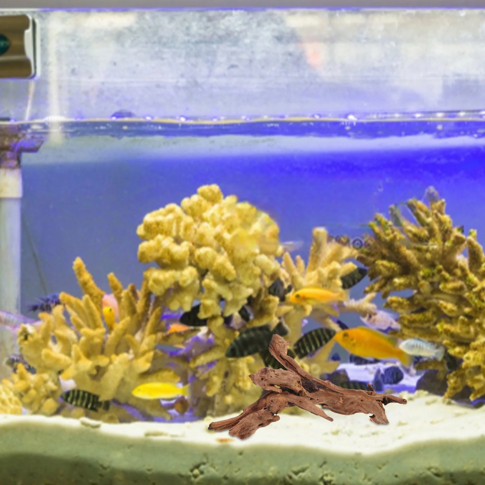 Fish Tank Dead-Wood Decor 20-25cm Natural Wood Craft for Aquarium Underwater Environment Fish Tank Log Dead-Wood for Aquarium - view 4