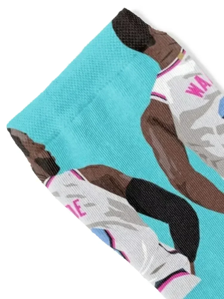 Dwyane Wade Back-To Socks fashionable Antiskid soccer Socks Woman Men's