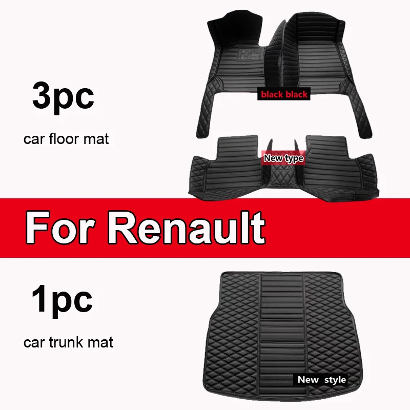 For Renault Captur (B Platform) 2018 2017 2016 2015 2014 2013 Car Floor Mats Styling Custom Auto Accessories Carpets Protect