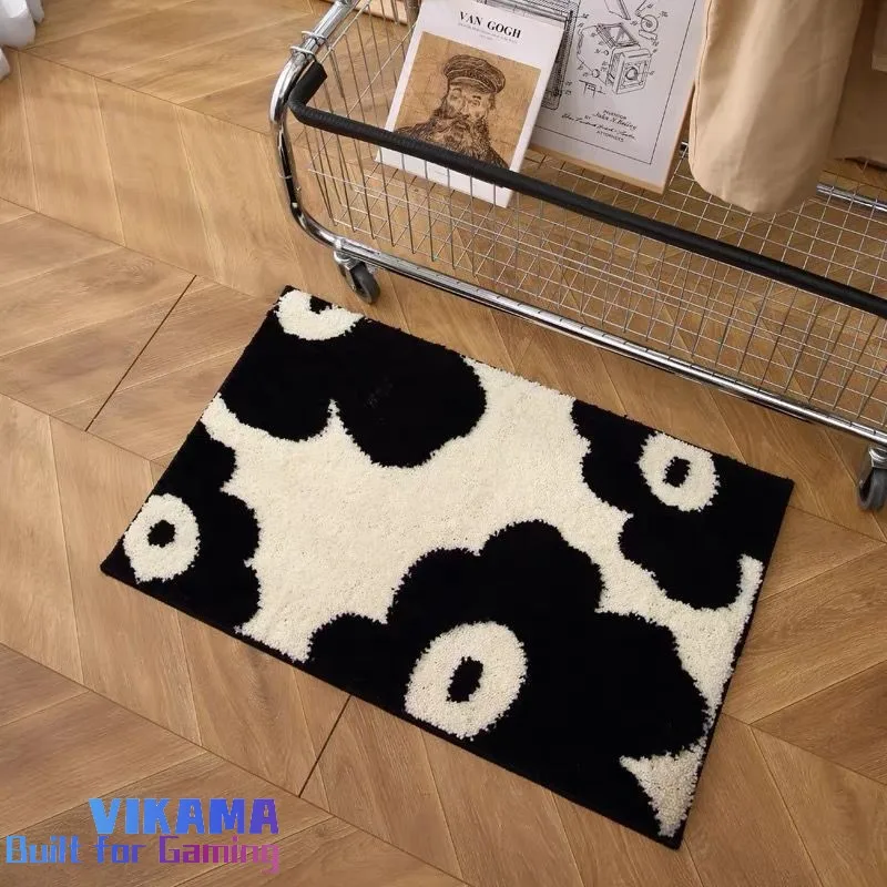 

VIKAMA Modern Minimalist Imitation Sheep Velvet Carpet Non-slip Bedside Bedroom Wear-resistant Dirty Carpet Home Decoration