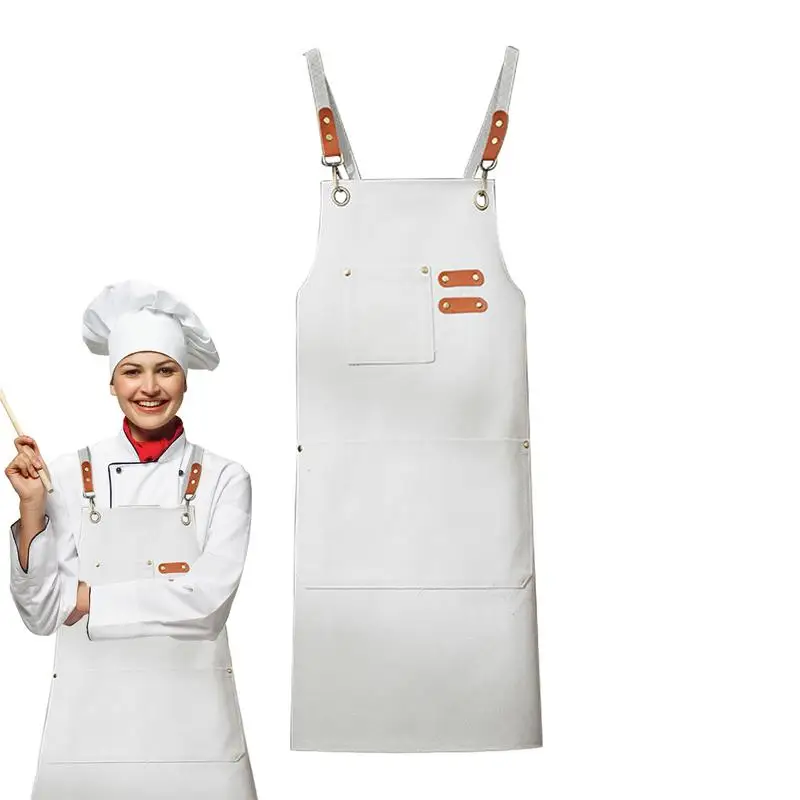 Cooking Apron Gardening Apron For Men Outdoor Gardening Apron With Pockets For Women And Men Comfortable Baking Aprons BBQ