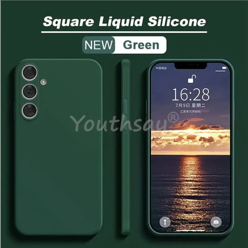 Voor Samsung Galaxy S25 Case Vloeibare siliconen telefoonhoes Samsung S25 Cover Effen rubberen TPU Telefoonbeschermer S25 Plus Ultra Cover