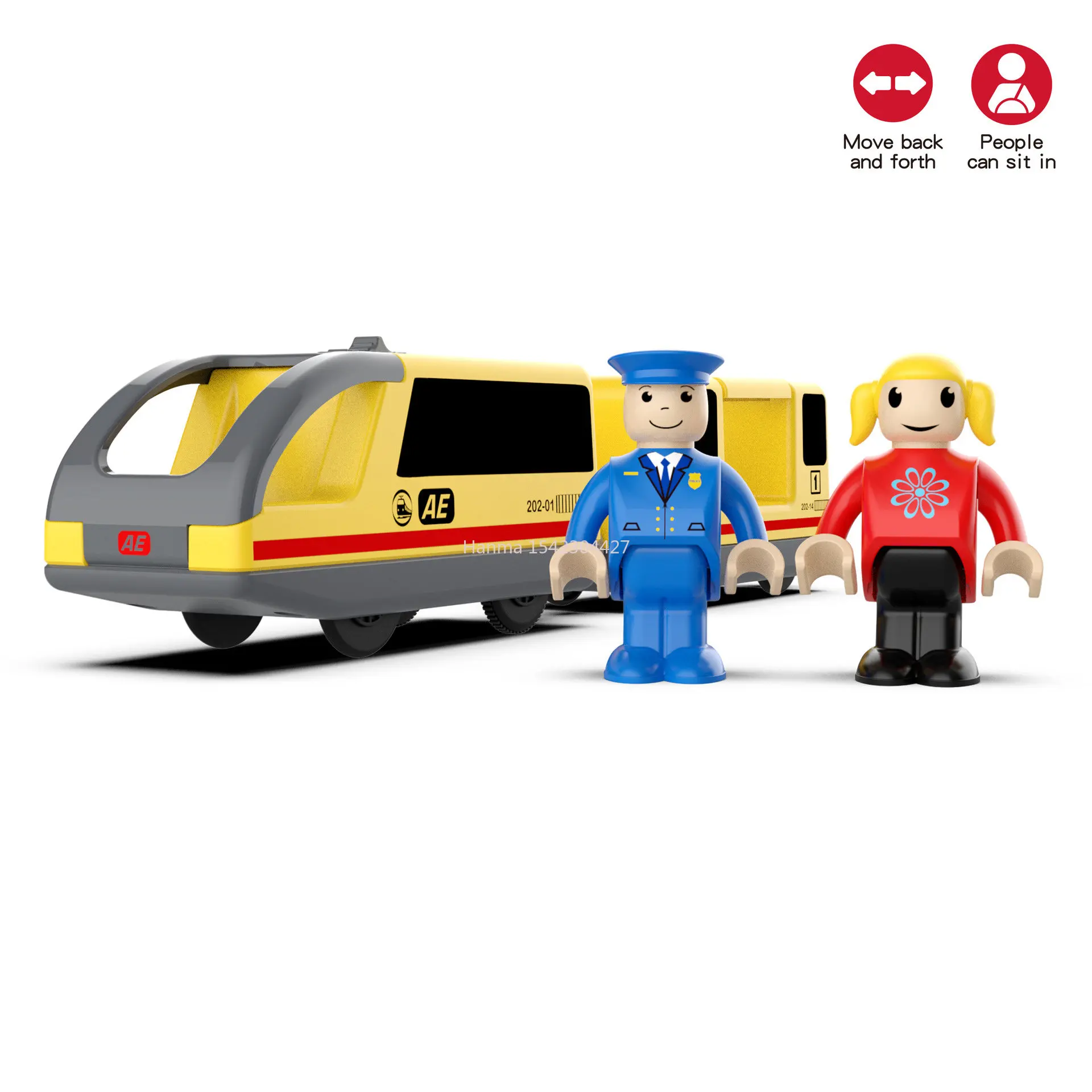 Set di giocattoli per treni elettrici a batteria per bambini treno ferroviario in legno compatibile ferrovia in legno ferrovia giocattolo educativo per bambini regali