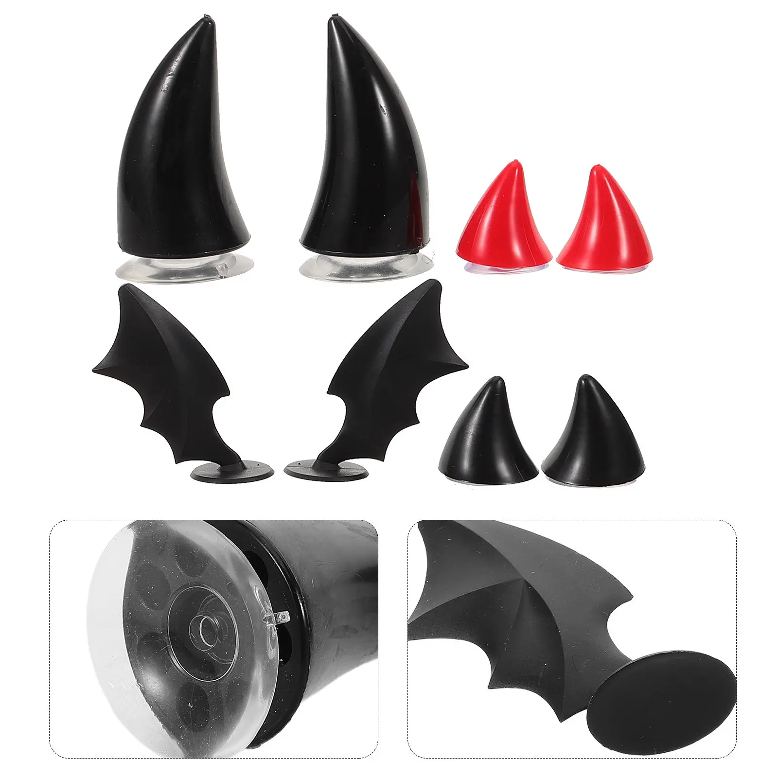 4 pair Motorcycle Halloween Christmas New Year Bike Commute Bike Commuting Costume Party Accessories Sticker Decorations
