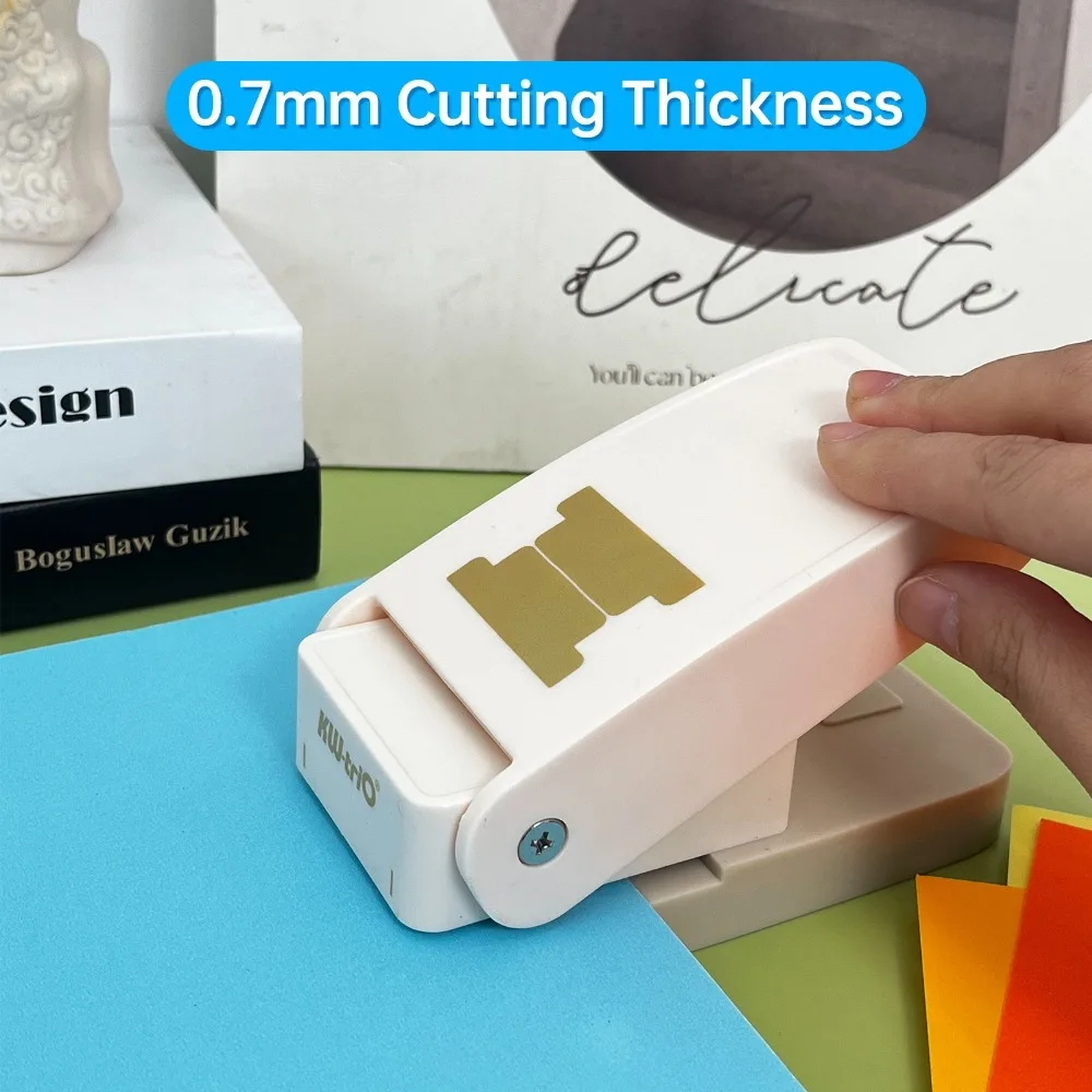 Versatile ABS Tab Punch Manually Operated DIY Index Tabs Paper Punch Quick and Easy Embossing Tag Puncher Classroom Notes