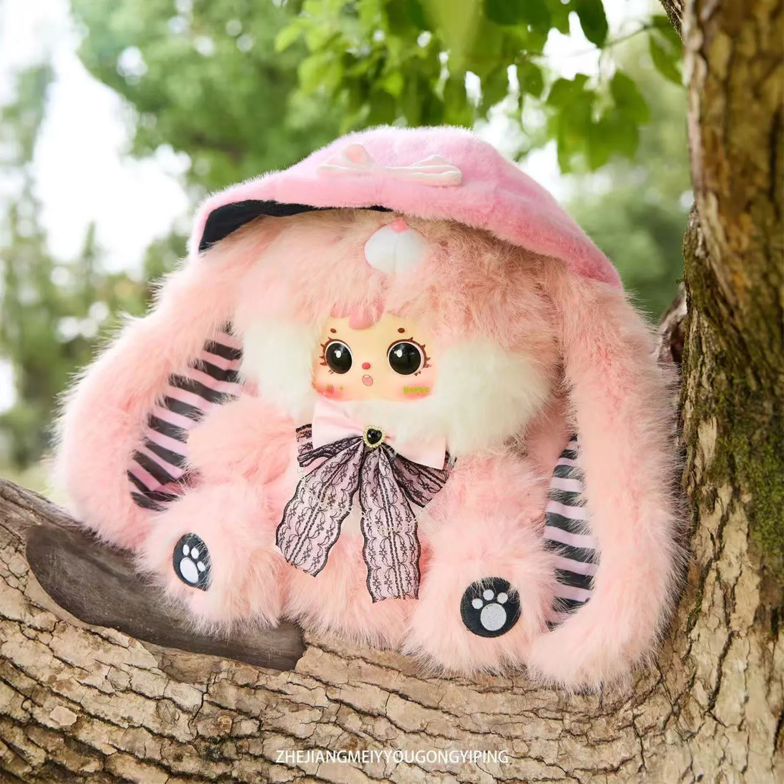 Samuel Fluffy Ear Fairy Traces 800% Series Vinyl Doll Blind Box Toy Ornament Sofa Big Ear Hug Pillow Cute Doll Mystery Box Gifts