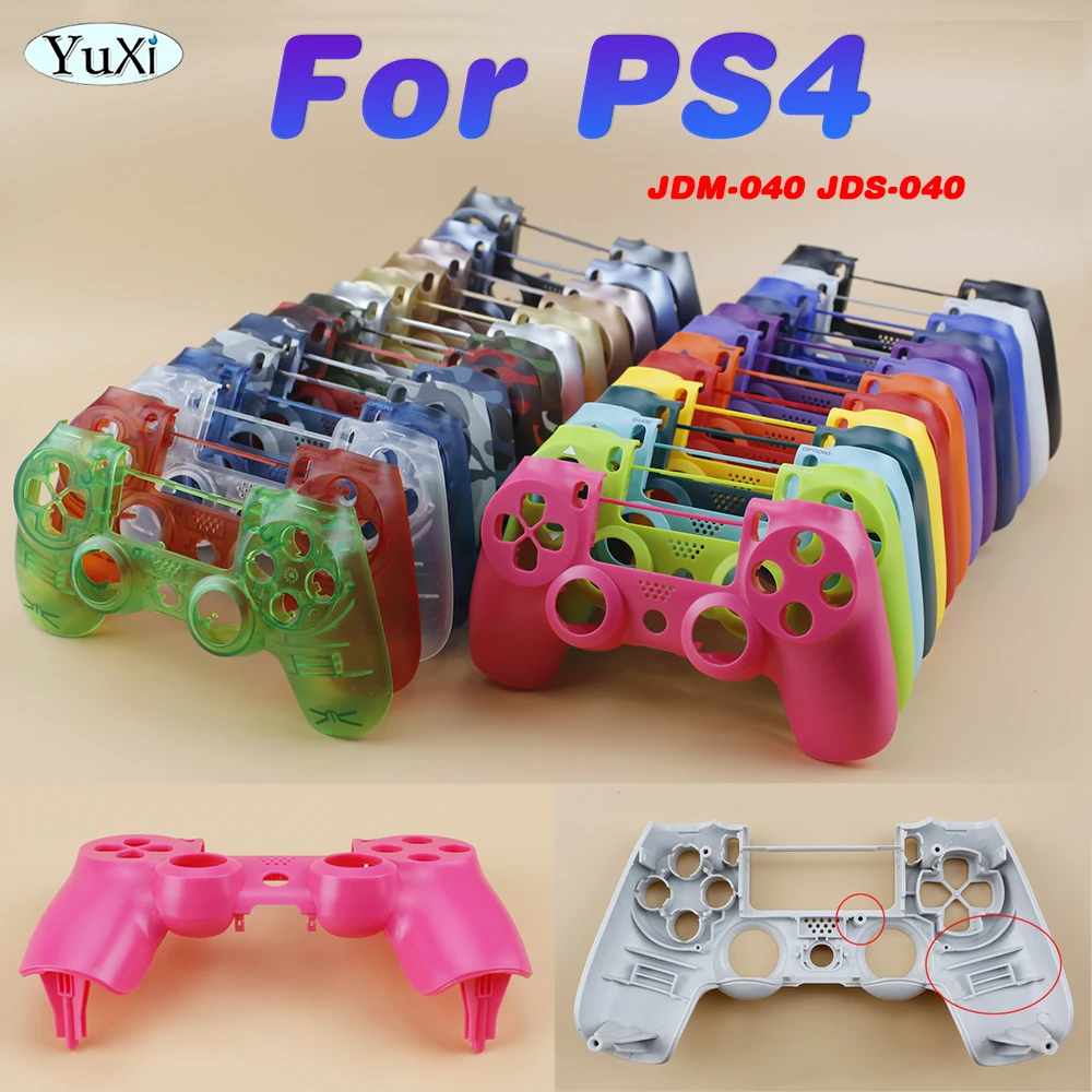 

1Pc Top Shell Housing Case For PS4 JDS JDM-040 Front Faceplate For PlayStation 4 Gamepad Controller DIY Skin Cover Replacement