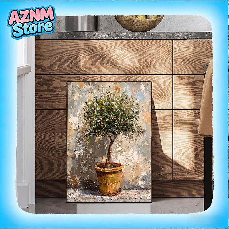 2026 Italy Olive Tree Branches Leaves Architecture Canvas Painting Scandinavian Minimalist Wall Art Posters Prints Home Room Dec