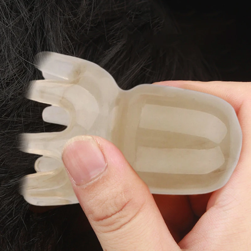 رئيس الأخطبوط مشط الراتنج ميريديان الوخز كشط فروة الرأس عصا للوجه تدليك الجسم فرشاة الوخز بالإبر سبا غوا شا أدوات التجميل