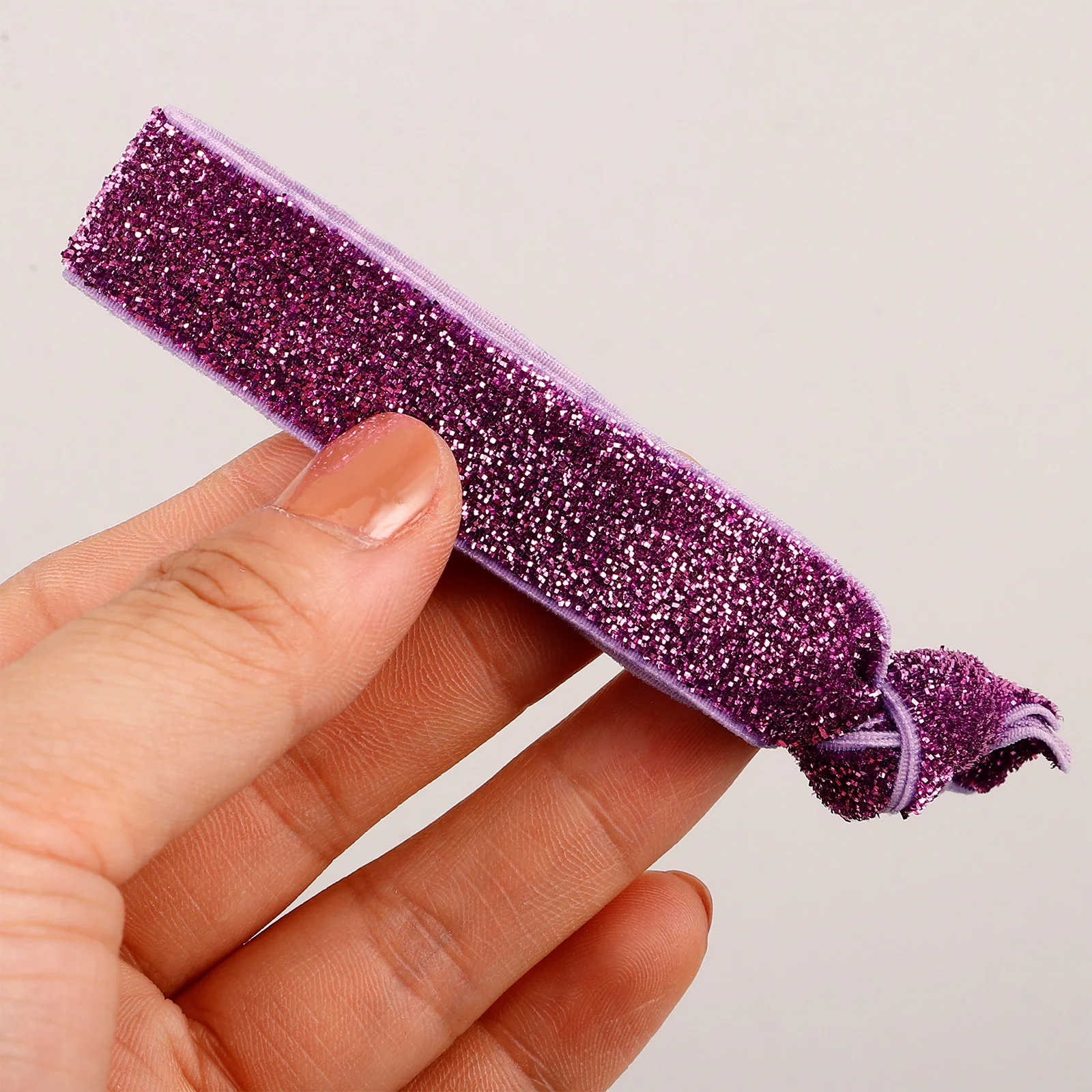 

18pcs Creaseless Hair Ties Women Girls Glitter Stretchy Ponytail Holders No Residue Elastic Ribbon Cute Sport Party Favors