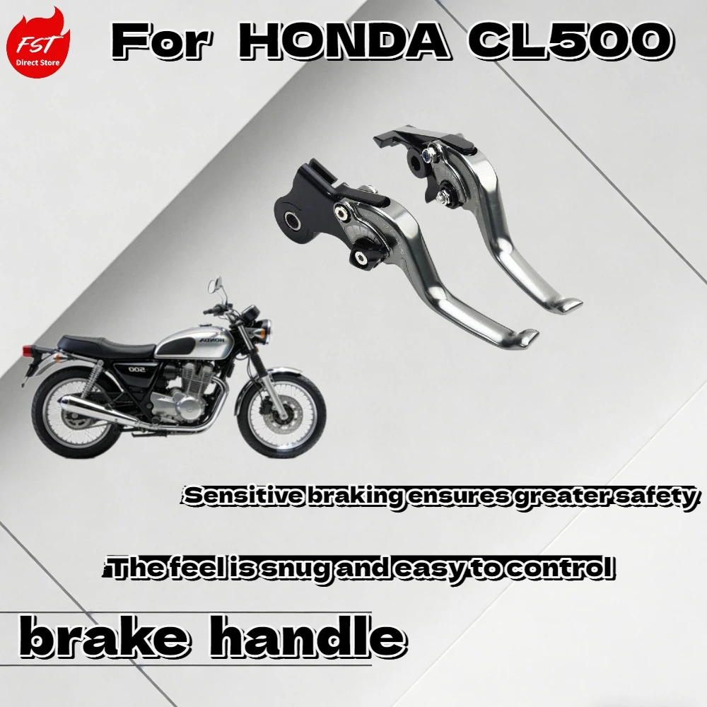 

Short 2-Finger Aluminum Brake Clutch Lever Set for Honda Fit CL500 Modified Custom Motorcycle Levers