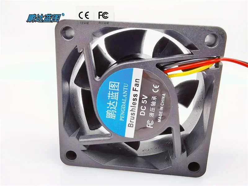 pa Blueprint 6025 Hydro Bearing 24 V12v5v Mainboard Three-Wire Plug Computer Chassis Frequency Conversion Cooling Fan60*60*25MM