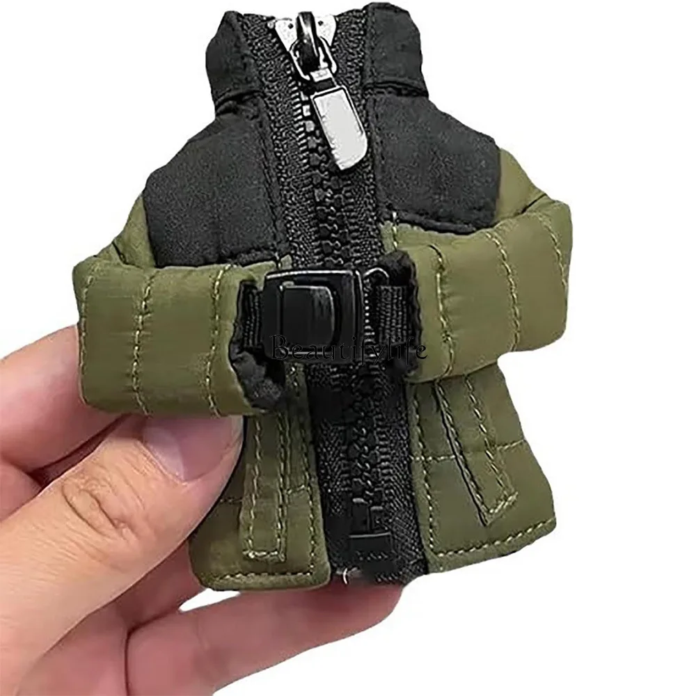 

Cross-border new auto supplies modified t keychain mini down coat pendant decoration