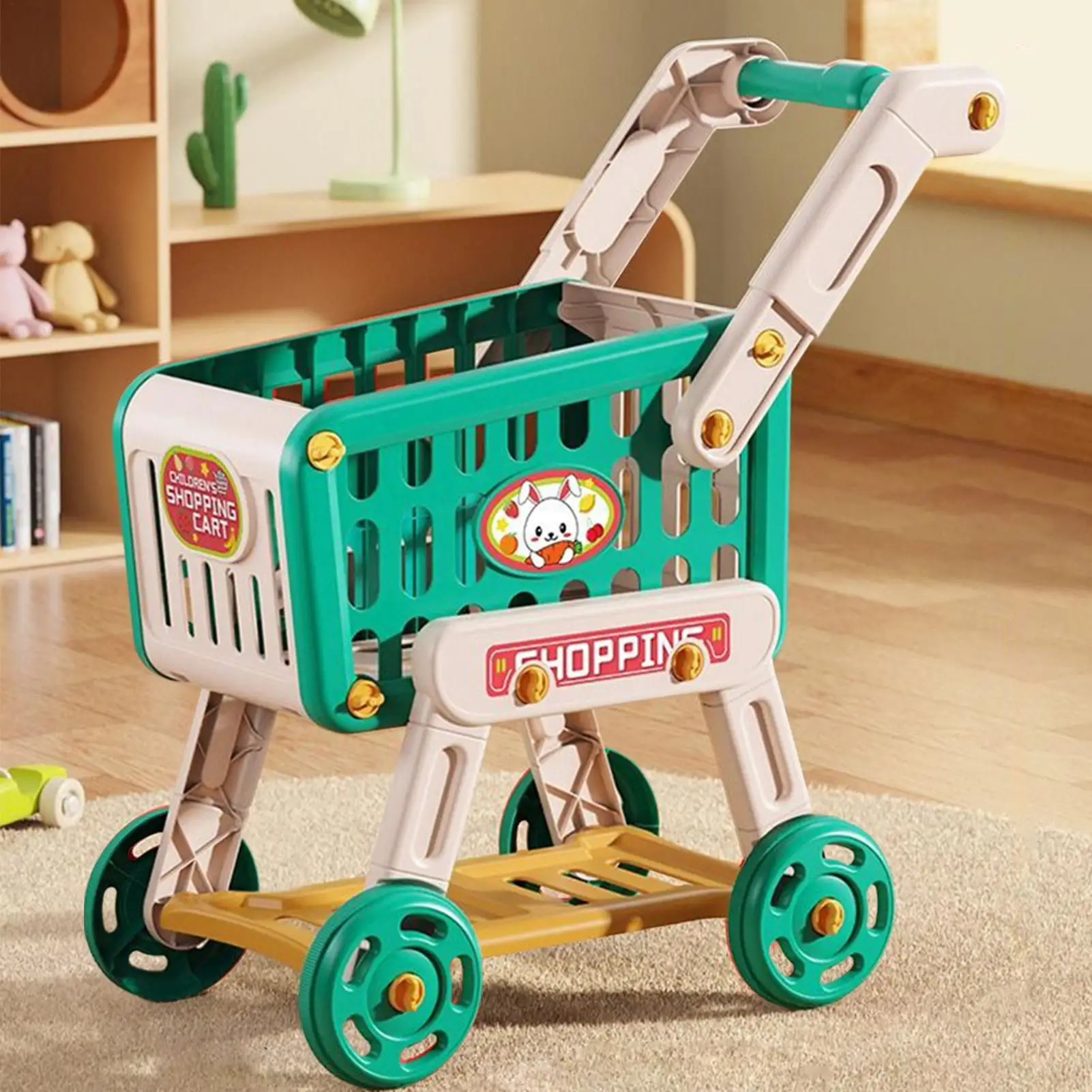 Crianças carrinho de compras brinquedo carrinho de mercearia crianças jogar acessórios de cozinha brinquedos comida falsa para criança aprendizagem pré-escolar