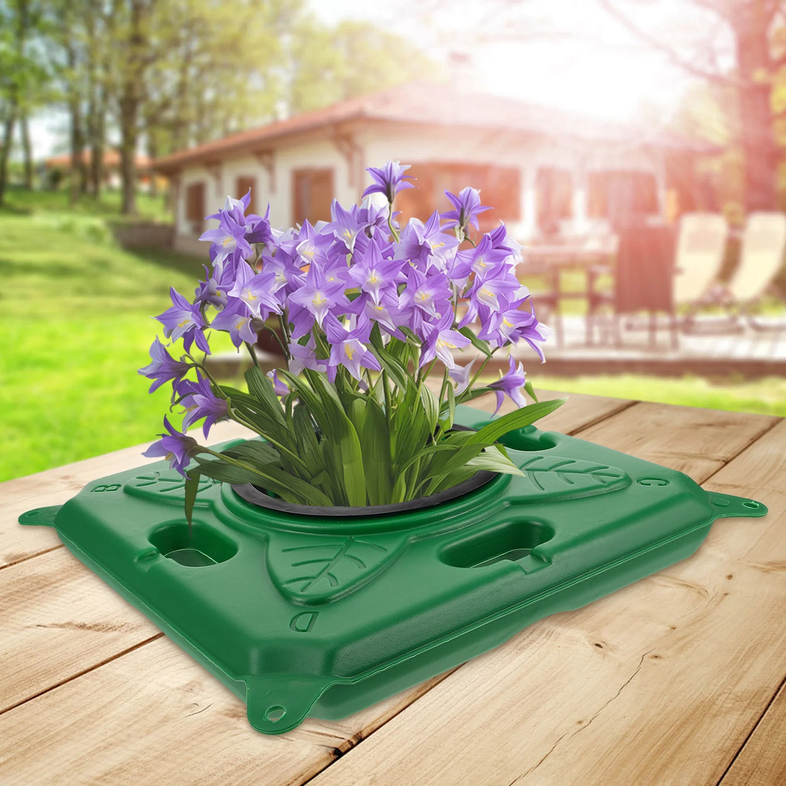 زارع عائم لجزيرة الزراعة المائية نظام Aquaponics المزدهر مادة بلاستيكية متينة ديكور حديقة المياه تعزز التنوع البيولوجي