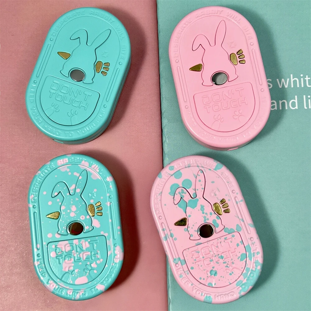 Keramische Chagrijnig Konijn Fidget Slider EDC Fidget Spinner Metalen Anti Stress Speelgoed ADHD Angst Relief Zintuiglijke Focus Fidgeting Speelgoed