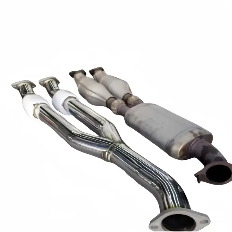304 Stainless Steel High Flow Y-Tube Exhaust Resonator Fit GT-R R35 M2 M3 A4 Performance Exhaust Parts