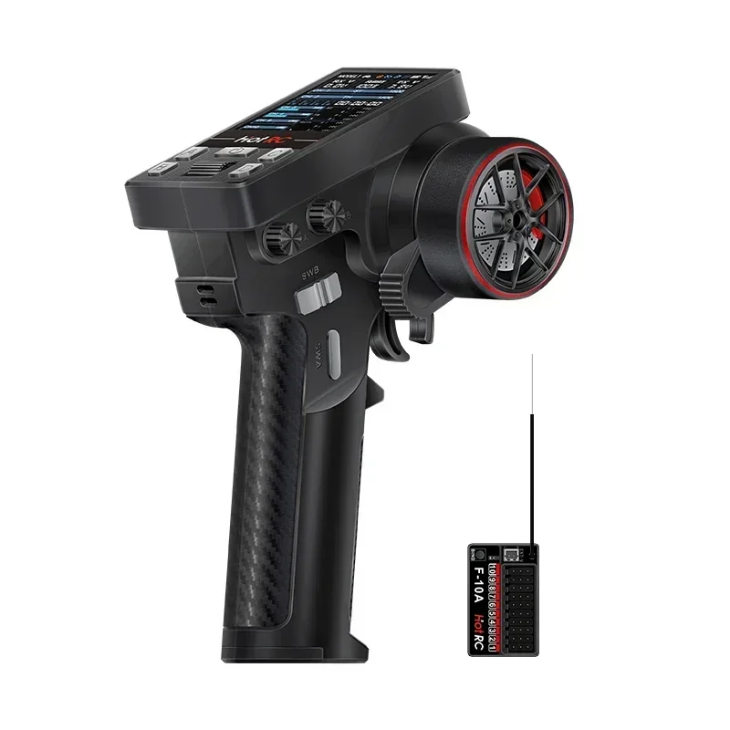 HOTRC 2.4GHz 6/8/10CH Transmitter CT-6A DS-650 CT-8A CT-10B HT-10A with F-06A F-08A F-10A Receiver for RC Car Boat Tank Aircraft