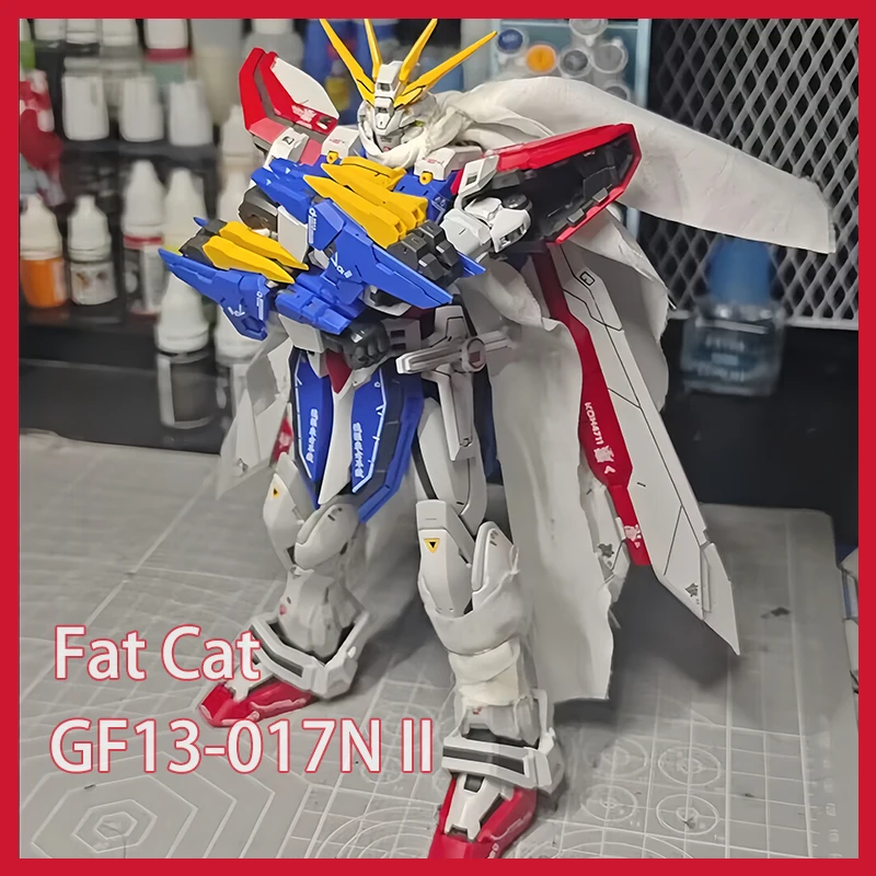 

1/100 Gf13-017nj Ii God Scale Special Rg 1/144 New Fat Cat Enlarged Version Assembly Model Kit Action Figure Robot Plastic Model