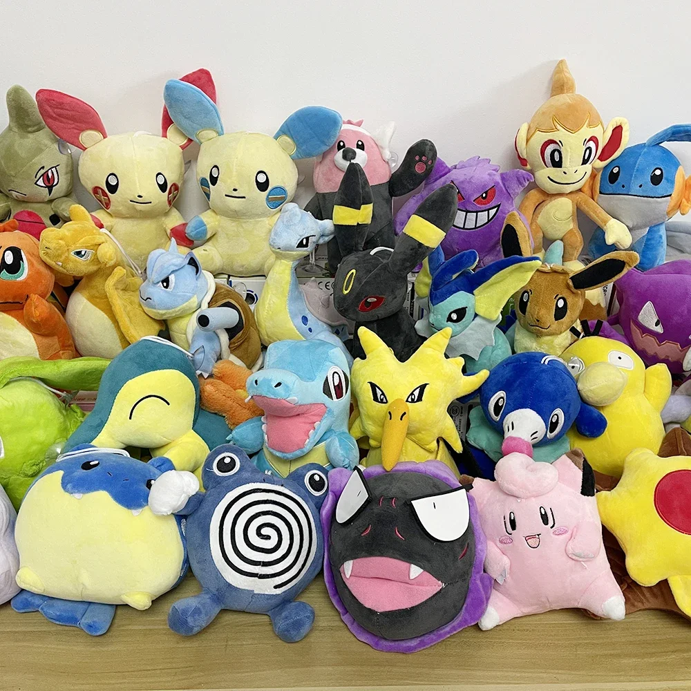 Pokemon Plush Toy Scorbunny Sylveon Ponyta Plushies Toys Pikachu Peluche Mimikyu Nidorina Porygon Emolga Stuffed Dolls Kids Gift view 5