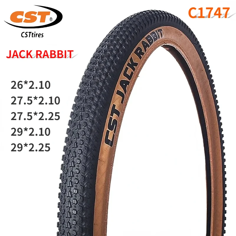 C1747 JACK RABBIT bicycle tire 26 27.5 29-inch mountain bike cross-country tire 2.1 2.25 brown side tire 1pcs