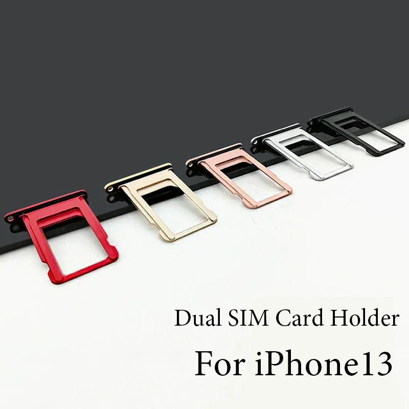 Dual SIM Card Holder For Apple iPhone 13 iPhone13 Simcard Slot Metal Sim Card Tray Simcard adapter With Open Eject Pin Key