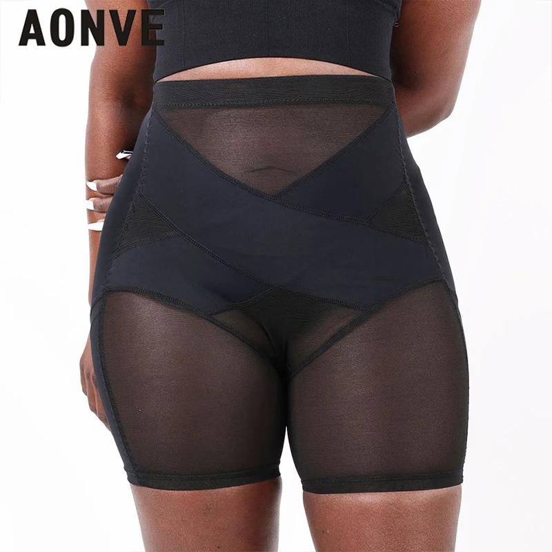 Majtki damskie wysokiej talii seksowna siatka spodnie kontroli brzucha odchudzanie ciała Shapers Butt Lifter Shapewear gorset Waist Trainer bielizna