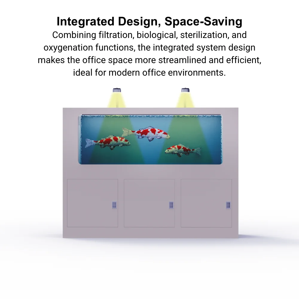 DAYU Integrated Office Aquarium Koi Tank Filtration Oxygenation Sterilization System Eco-Friendly Aquatic Environment Indoor