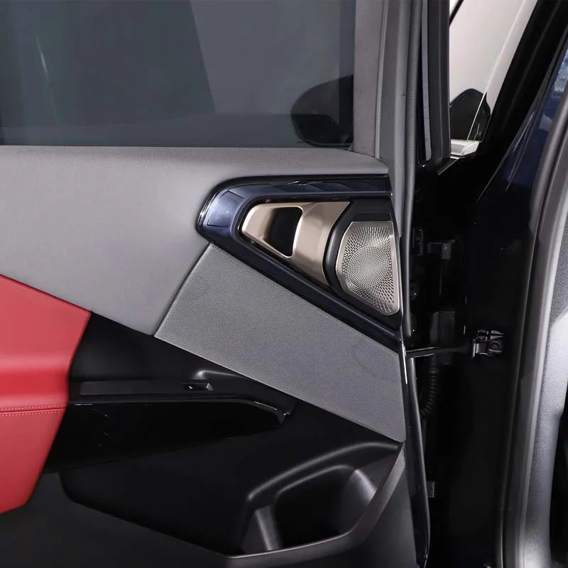 

Methoucar для BMW X3 G45 2025-2026, черный автомобильный звуковой чехол из нержавеющей стали, накладка на заднюю дверь, аксессуары для интерьера автомобиля