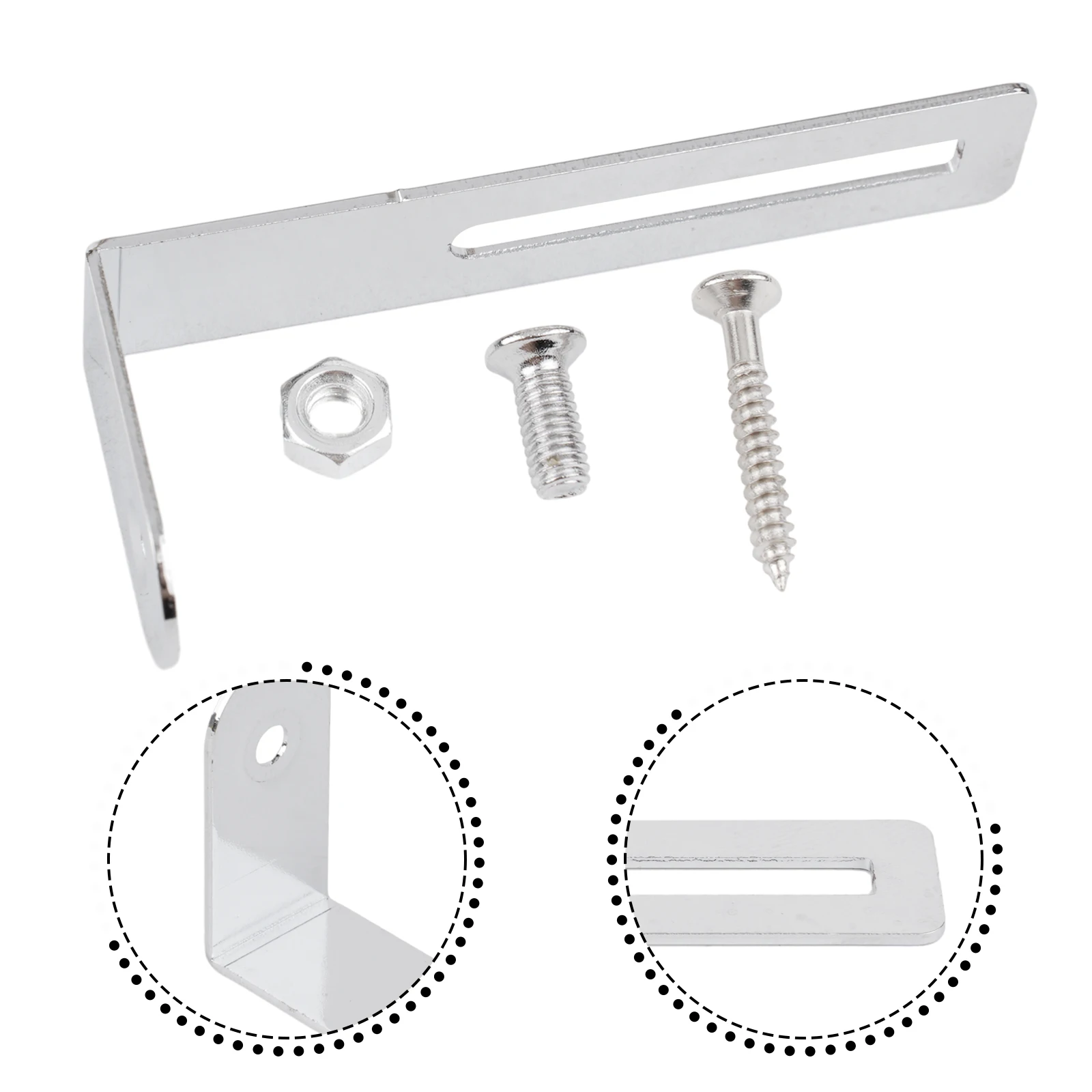 Electric Guitar Pickguard Bracket Support For Electric Guitars With Mounting Screws And Nut For Bridge Neck Installation