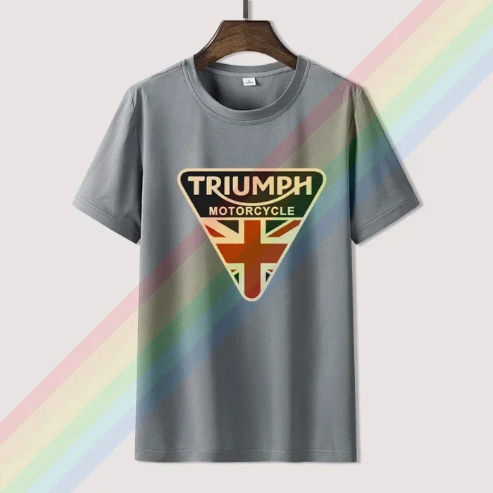 Triumpes-Camiseta de motocicleta para hombre y mujer, camisa de algodón 100%, color negro, Popular, Normal, S-3XL